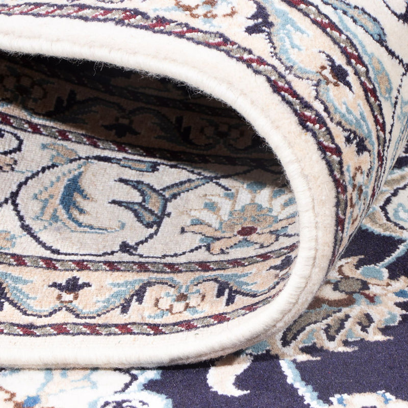 Perzisch tapijt - Nain - Koninklijk - 198 x 147 cm - donkerblauw