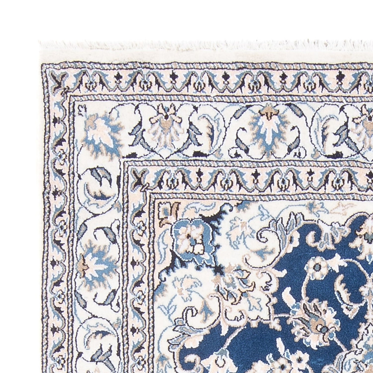 Perzisch tapijt - Nain - Koninklijk - 196 x 147 cm - donker camel