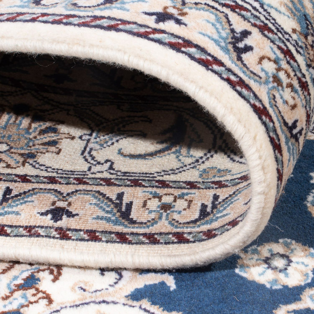 Perzisch tapijt - Nain - Koninklijk - 197 x 147 cm - blauw