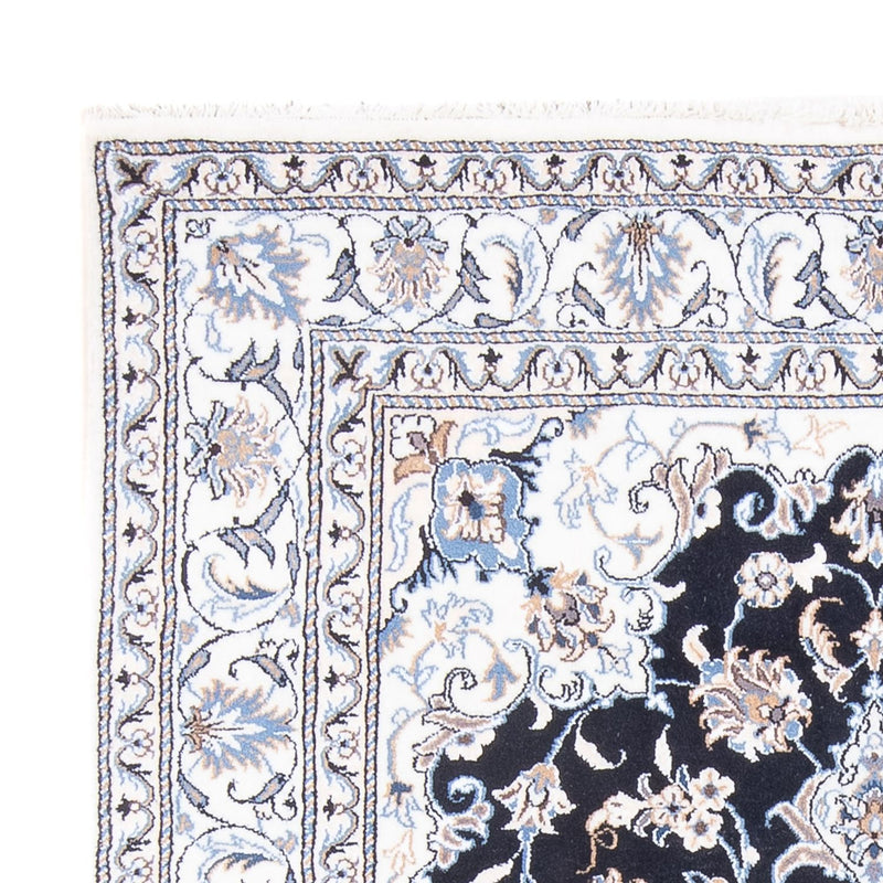 Perzisch tapijt - Nain - Koninklijk - 210 x 145 cm - donkerblauw