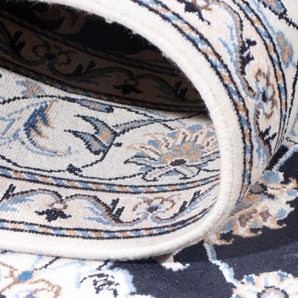 Perzisch tapijt - Nain - Koninklijk - 210 x 145 cm - donkerblauw