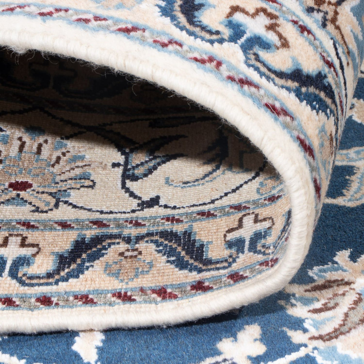 Perzisch tapijt - Nain - Koninklijk - 206 x 149 cm - blauw