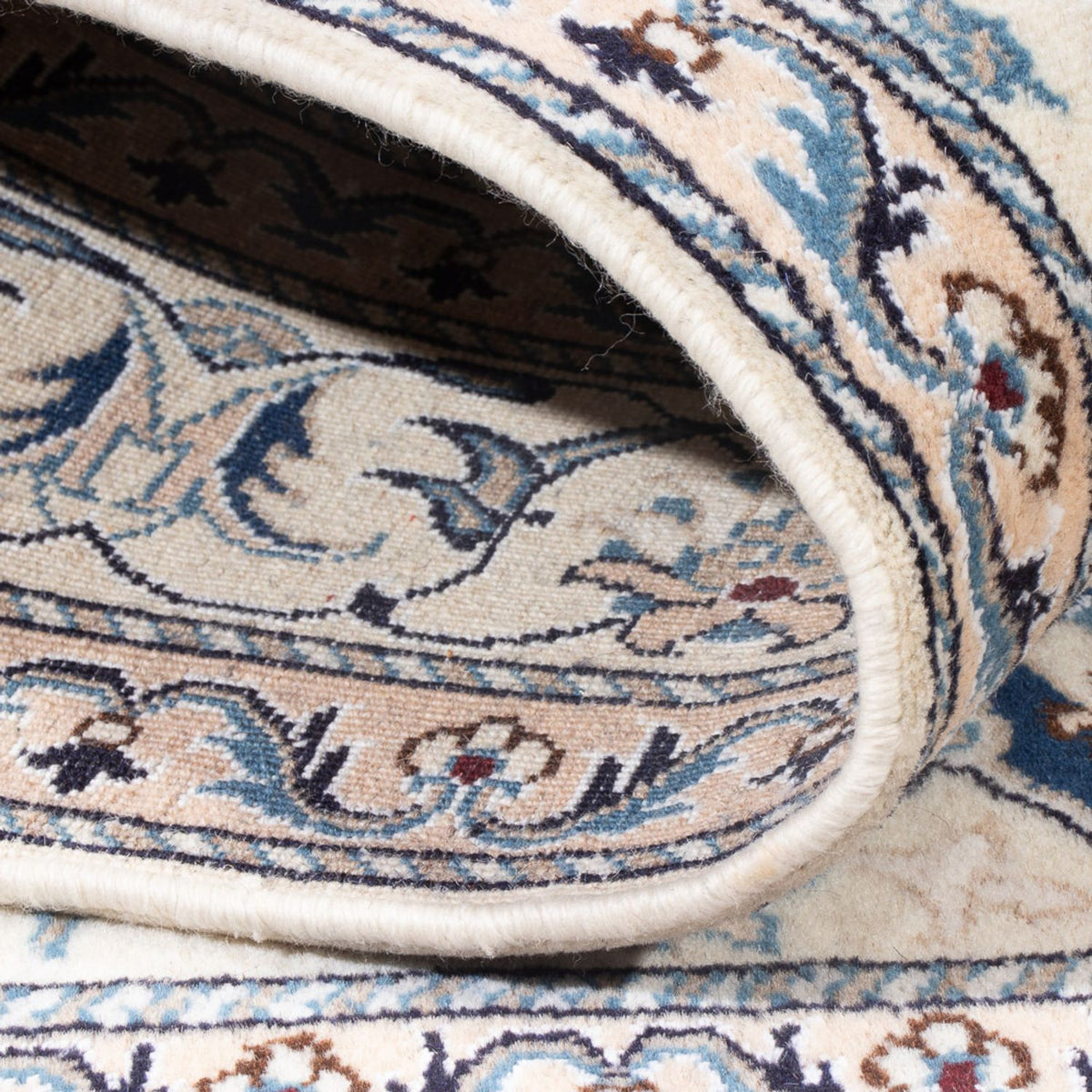 Perzisch tapijt - Nain - Koninklijk - 200 x 148 cm - blauw