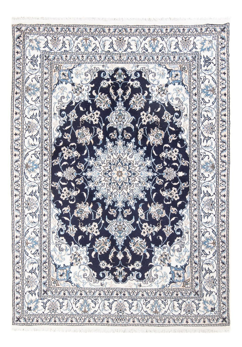 Perzisch tapijt - Nain - Koninklijk - 208 x 146 cm - donkerblauw