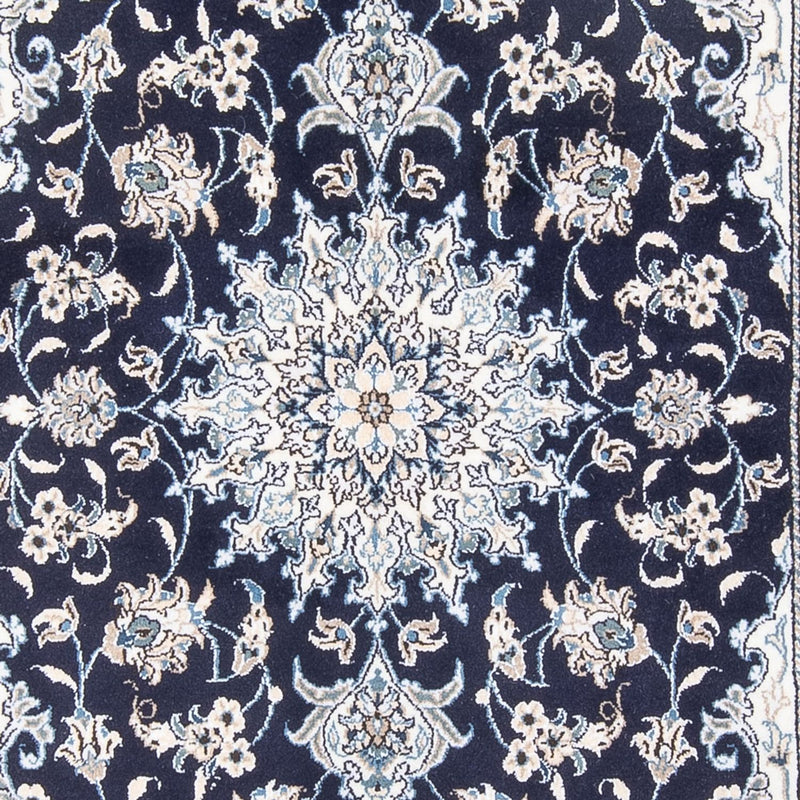 Perzisch tapijt - Nain - Koninklijk - 208 x 146 cm - donkerblauw