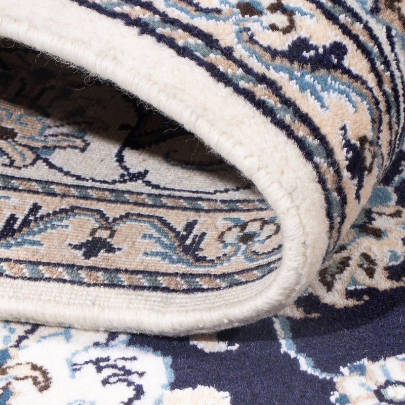 Perzisch tapijt - Nain - Koninklijk - 208 x 146 cm - donkerblauw