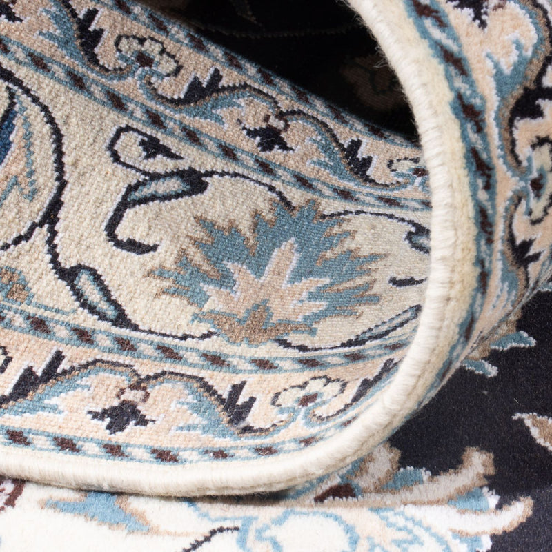 Perzisch tapijt - Nain - Koninklijk - 192 x 148 cm - donkerblauw