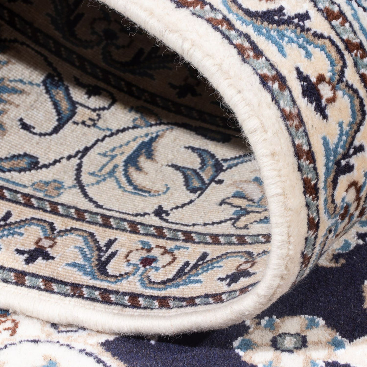 Perzisch tapijt - Nain - Koninklijk - 200 x 155 cm - donkerblauw