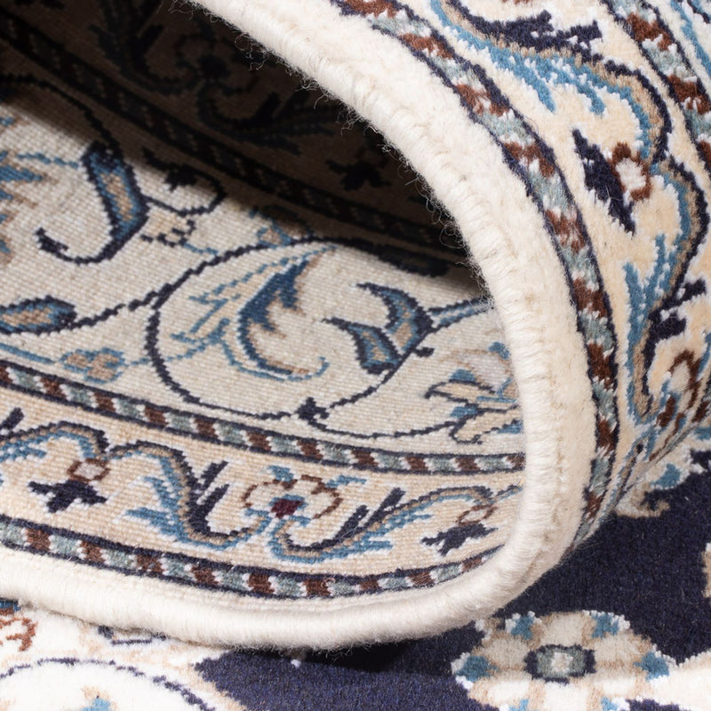 Perzisch tapijt - Nain - Koninklijk - 200 x 155 cm - donkerblauw