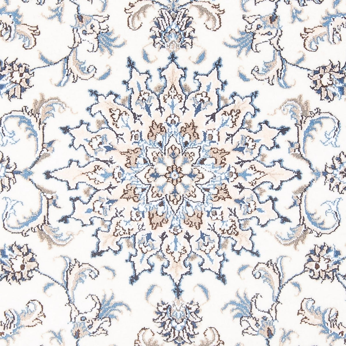 Perzisch tapijt - Nain - Koninklijk - 197 x 149 cm - crème