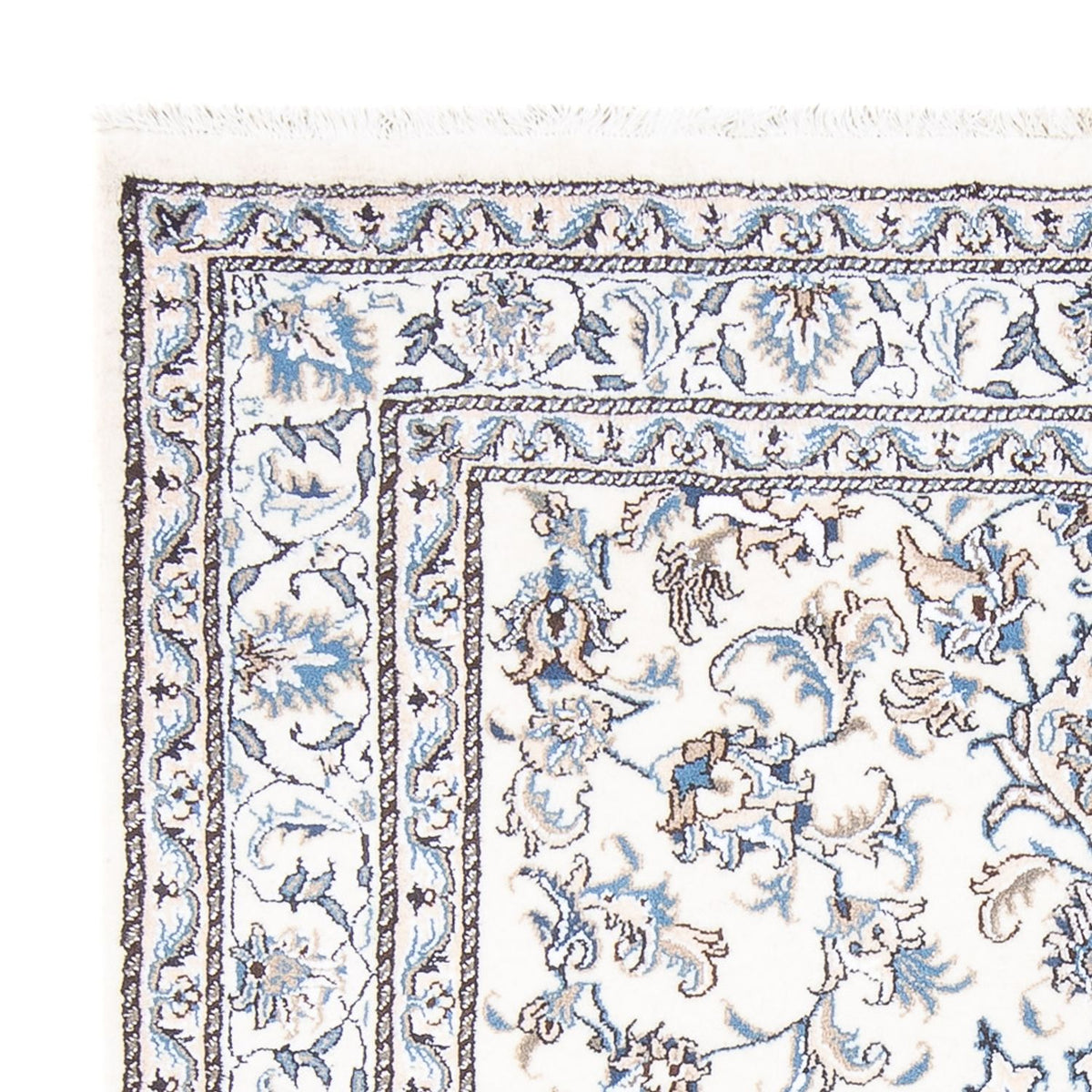 Perzisch tapijt - Nain - Koninklijk - 197 x 149 cm - crème