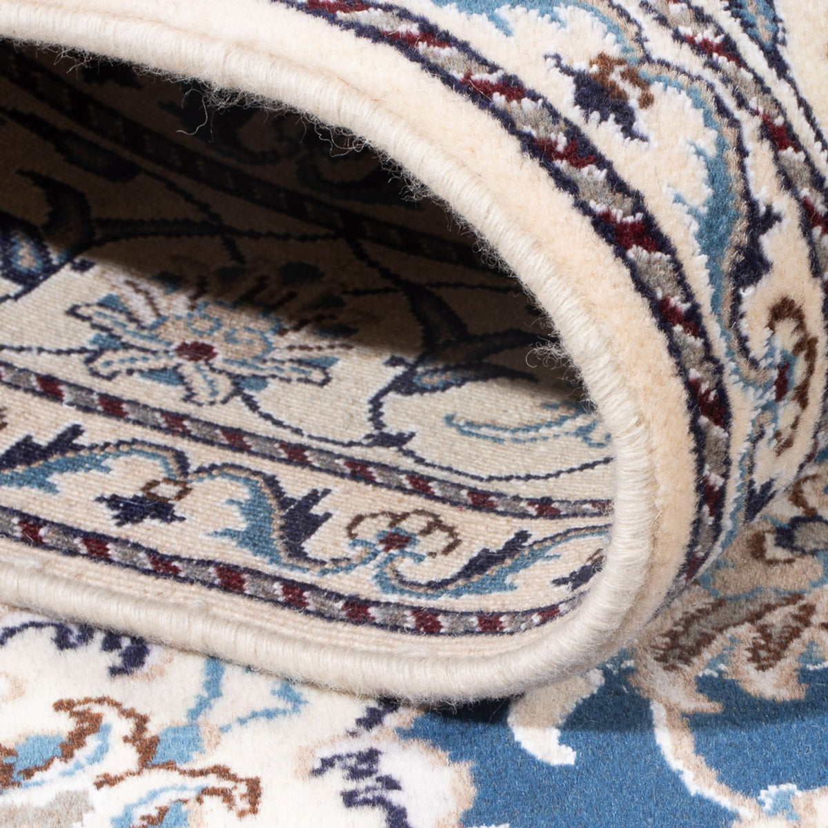 Perzisch tapijt - Nain - Koninklijk - 212 x 145 cm - blauw