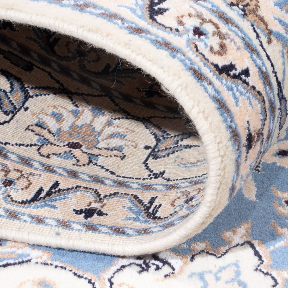 Perzisch tapijt - Nain - Koninklijk - 202 x 150 cm - lichtblauw