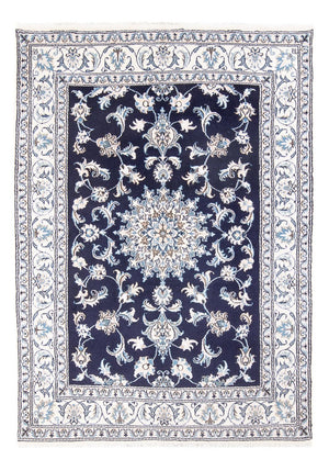 Perzisch tapijt - Nain - Koninklijk - 209 x 146 cm - donkerblauw