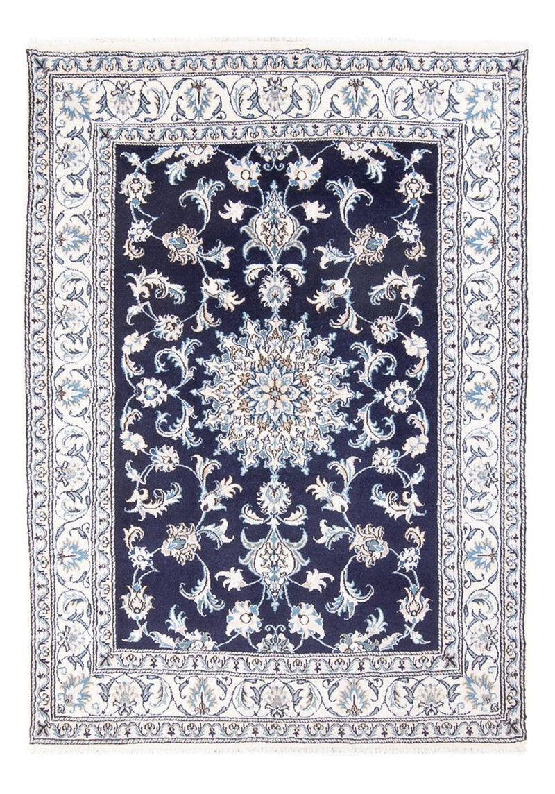 Perzisch tapijt - Nain - Koninklijk - 209 x 146 cm - donkerblauw
