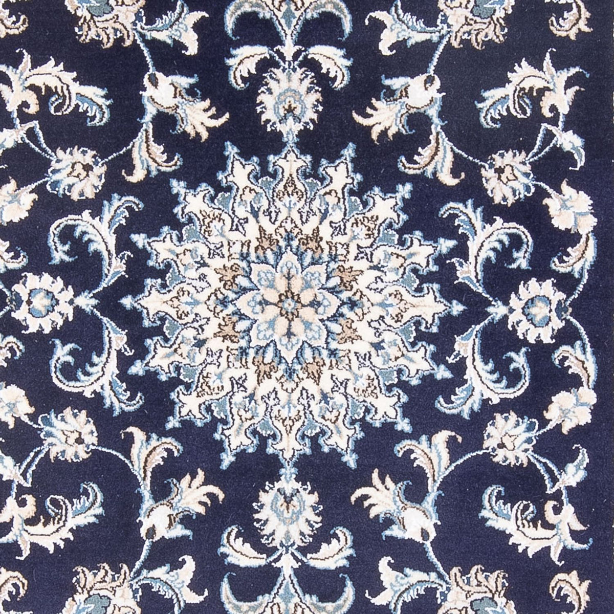 Perzisch tapijt - Nain - Koninklijk - 209 x 146 cm - donkerblauw