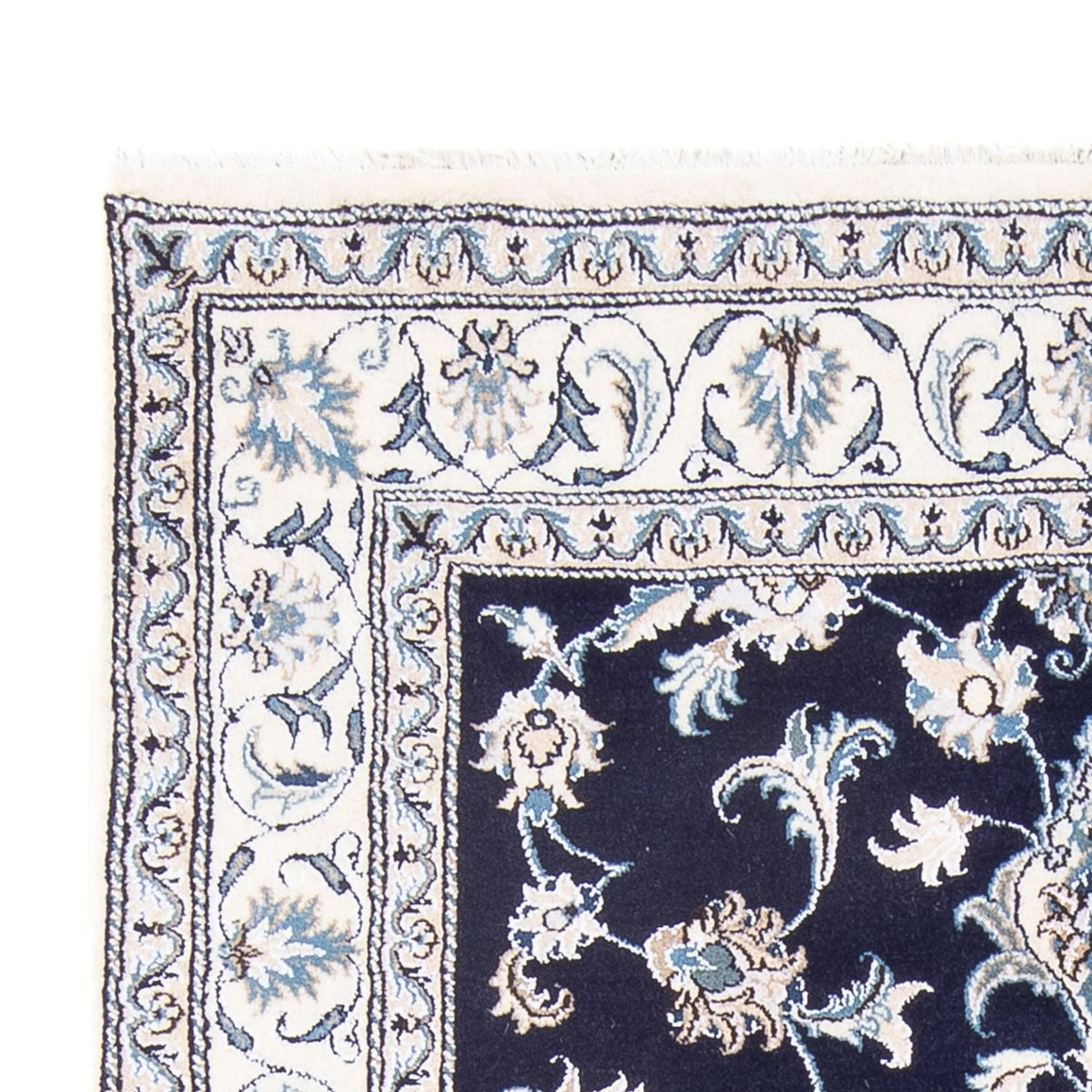 Perzisch tapijt - Nain - Koninklijk - 209 x 146 cm - donkerblauw