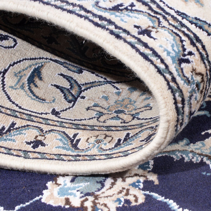 Perzisch tapijt - Nain - Koninklijk - 209 x 146 cm - donkerblauw