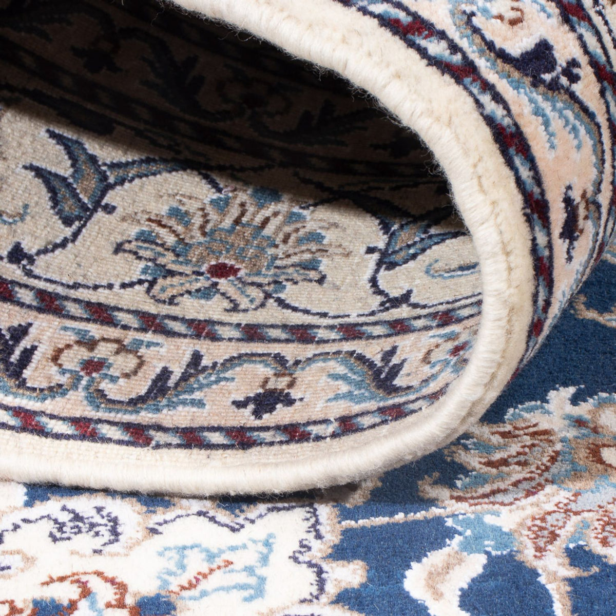 Perzisch tapijt - Nain - Koninklijk - 203 x 146 cm - blauw