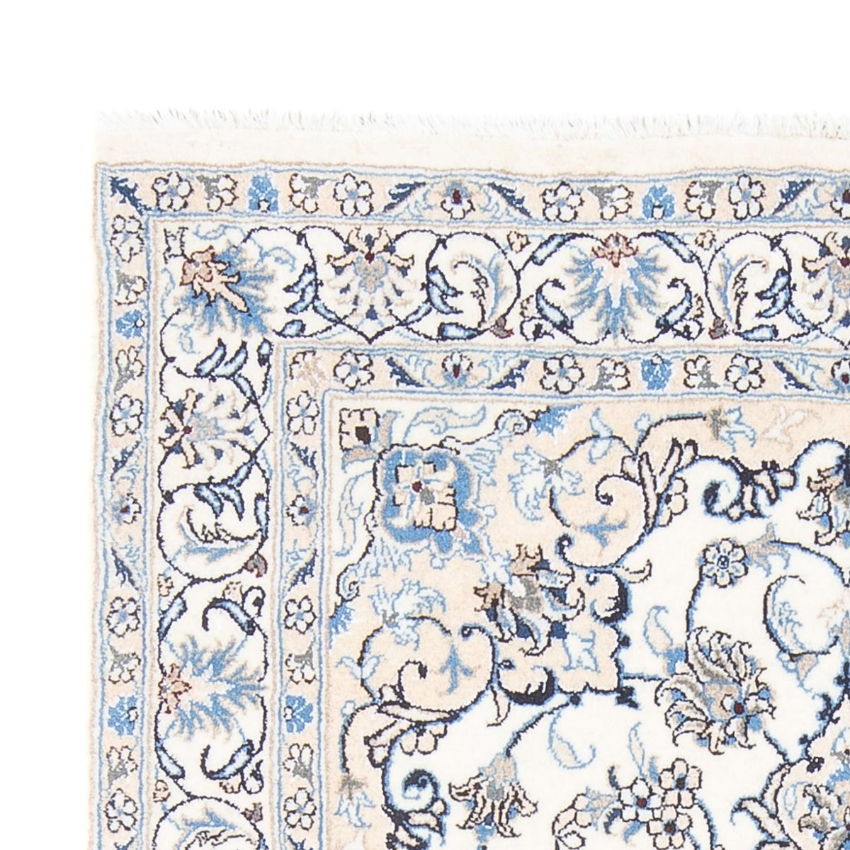 Perzisch tapijt - Nain - Koninklijk - 200 x 143 cm - crème