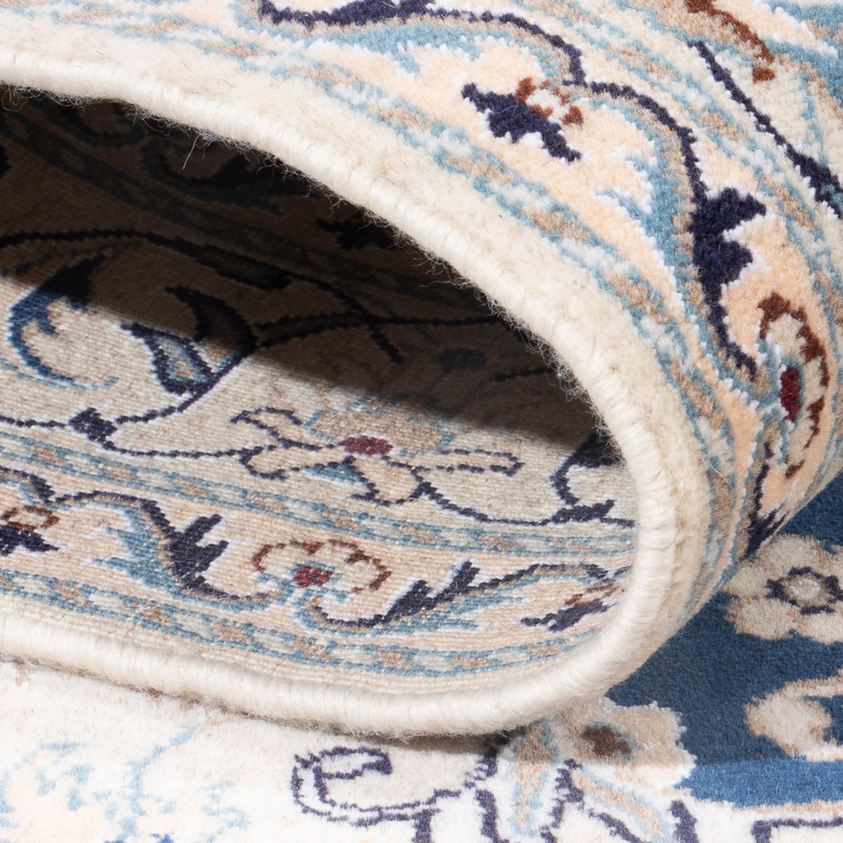 Perzisch tapijt - Nain - Koninklijk - 195 x 145 cm - blauw