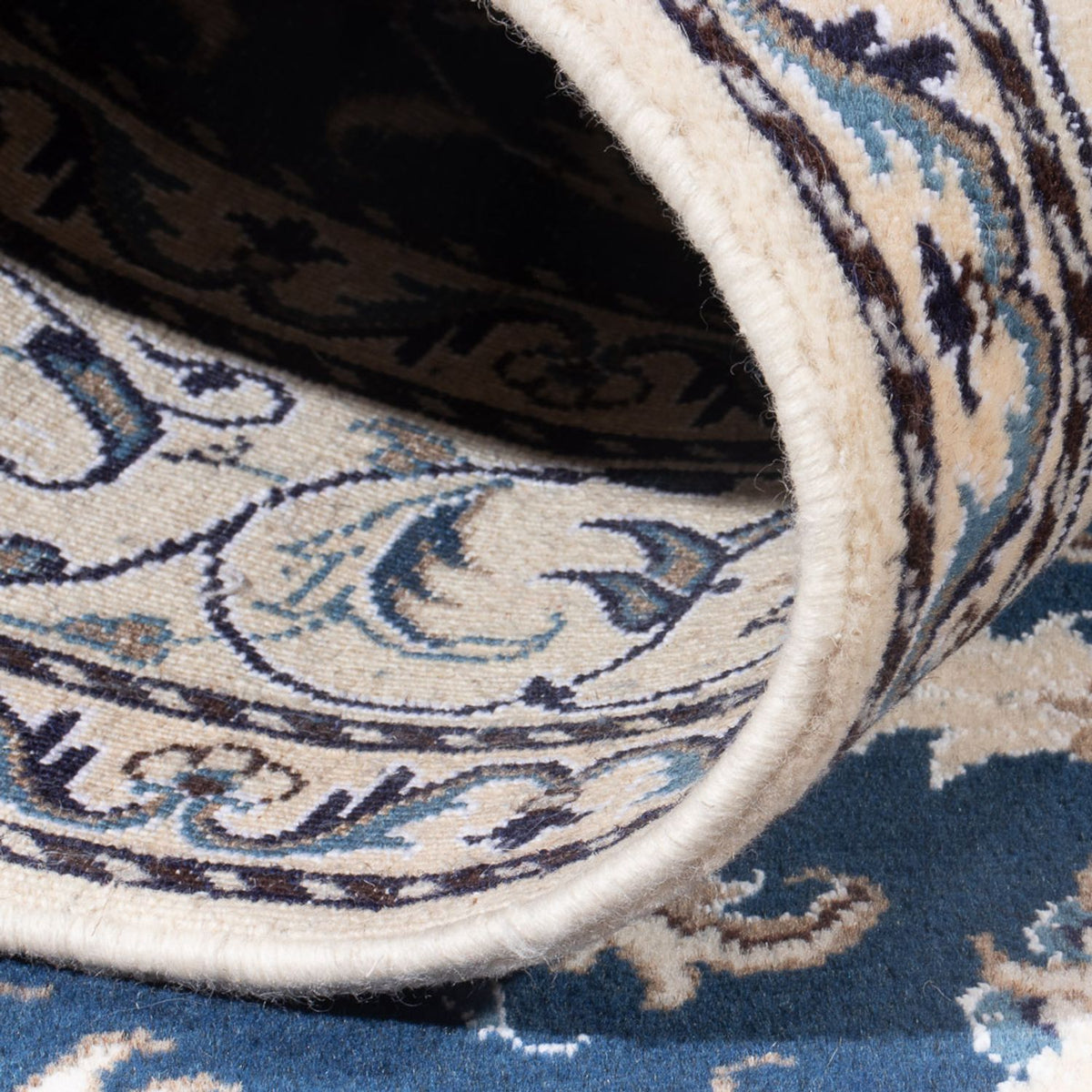 Perzisch tapijt - Nain - Koninklijk - 203 x 149 cm - blauw