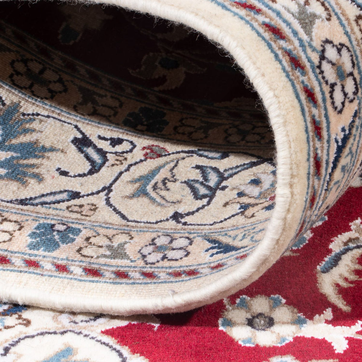 Perzisch tapijt - Nain - Koninklijk - 197 x 142 cm - rood