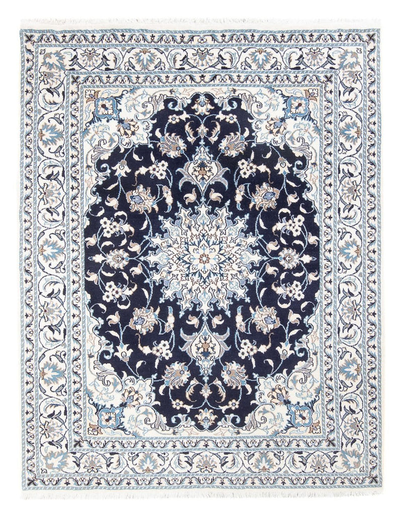 Perzisch tapijt - Nain - Koninklijk - 202 x 156 cm - donkerblauw
