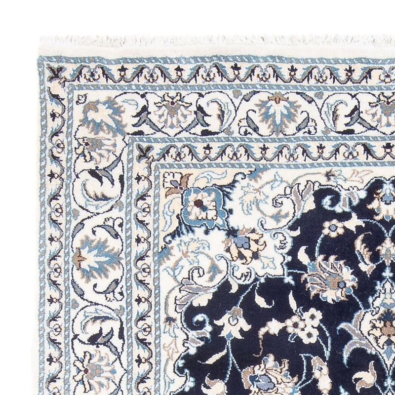 Perzisch tapijt - Nain - Koninklijk - 202 x 156 cm - donkerblauw