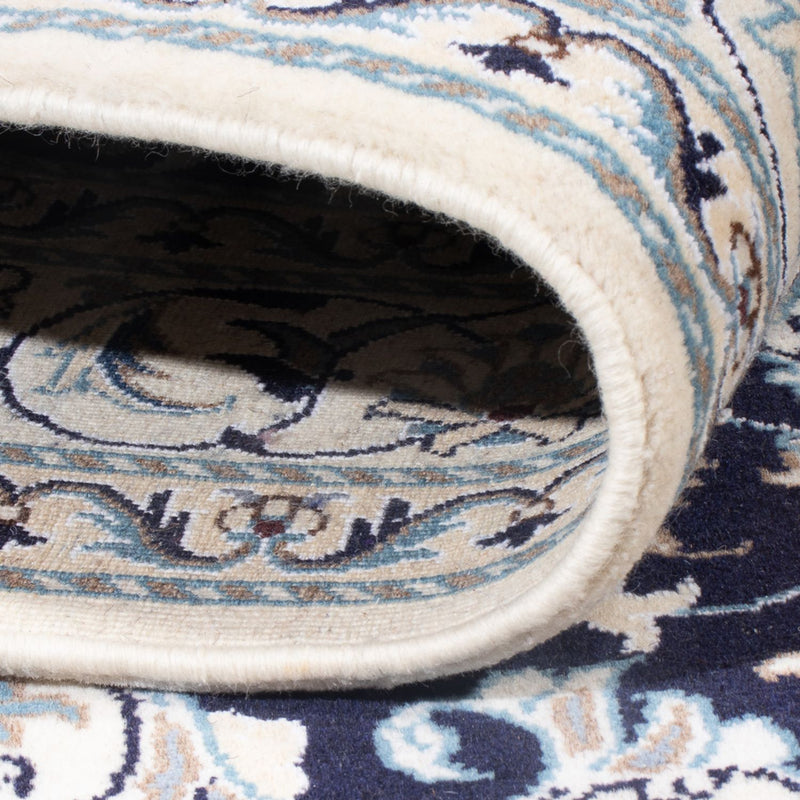 Perzisch tapijt - Nain - Koninklijk - 202 x 156 cm - donkerblauw