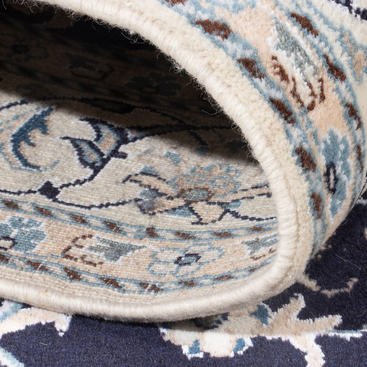 Perzisch tapijt - Nain - Koninklijk - 209 x 149 cm - donkerblauw