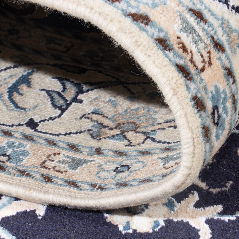 Perzisch tapijt - Nain - Koninklijk - 209 x 149 cm - donkerblauw