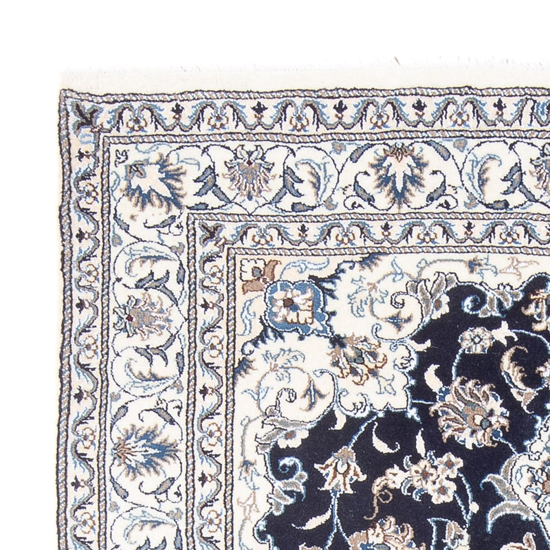 Perzisch tapijt - Nain - Koninklijk - 197 x 151 cm - donkerblauw