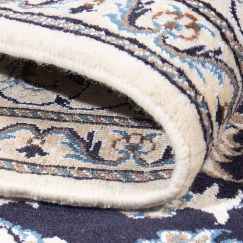 Perzisch tapijt - Nain - Koninklijk - 197 x 151 cm - donkerblauw