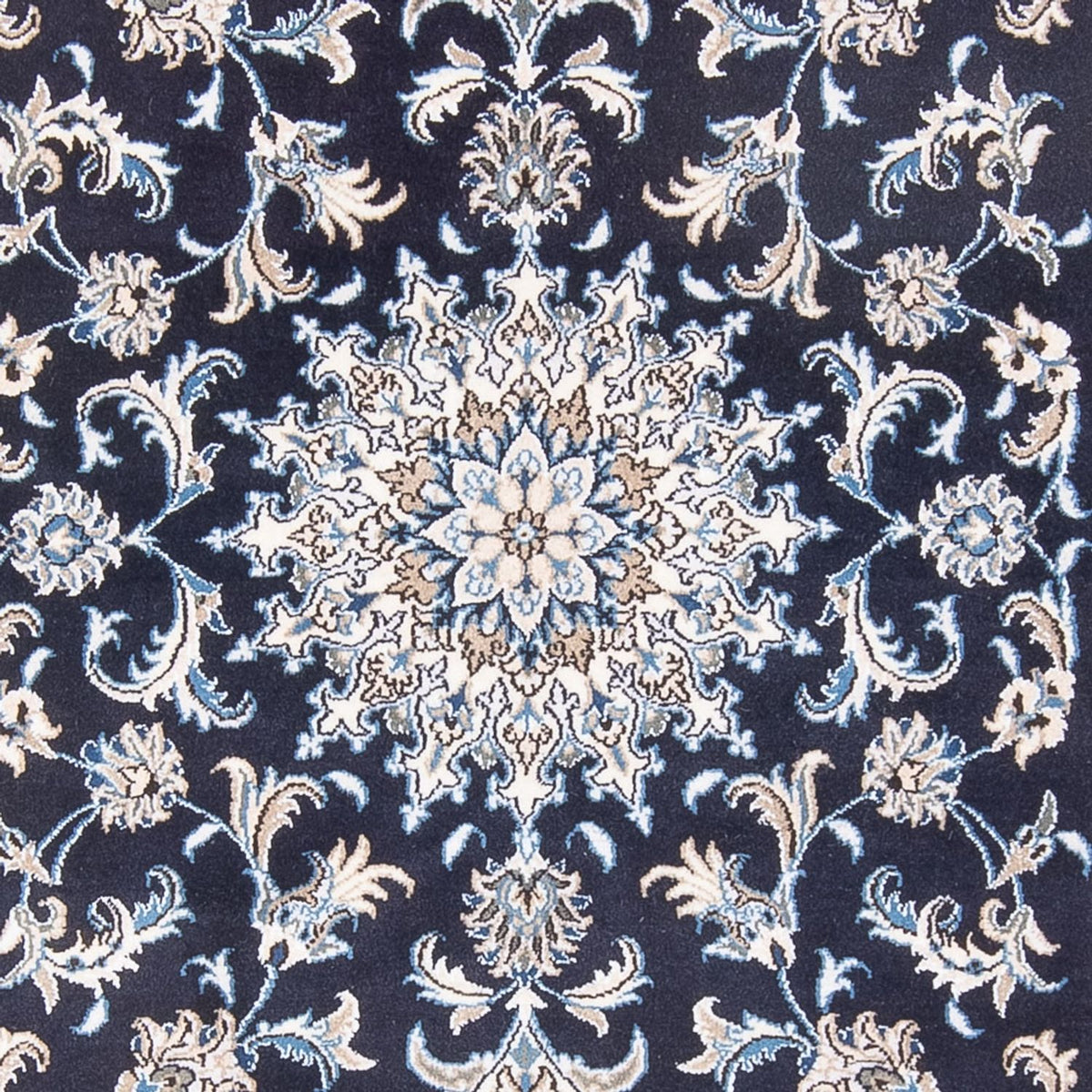 Perzisch tapijt - Nain - Koninklijk - 212 x 146 cm - donkerblauw