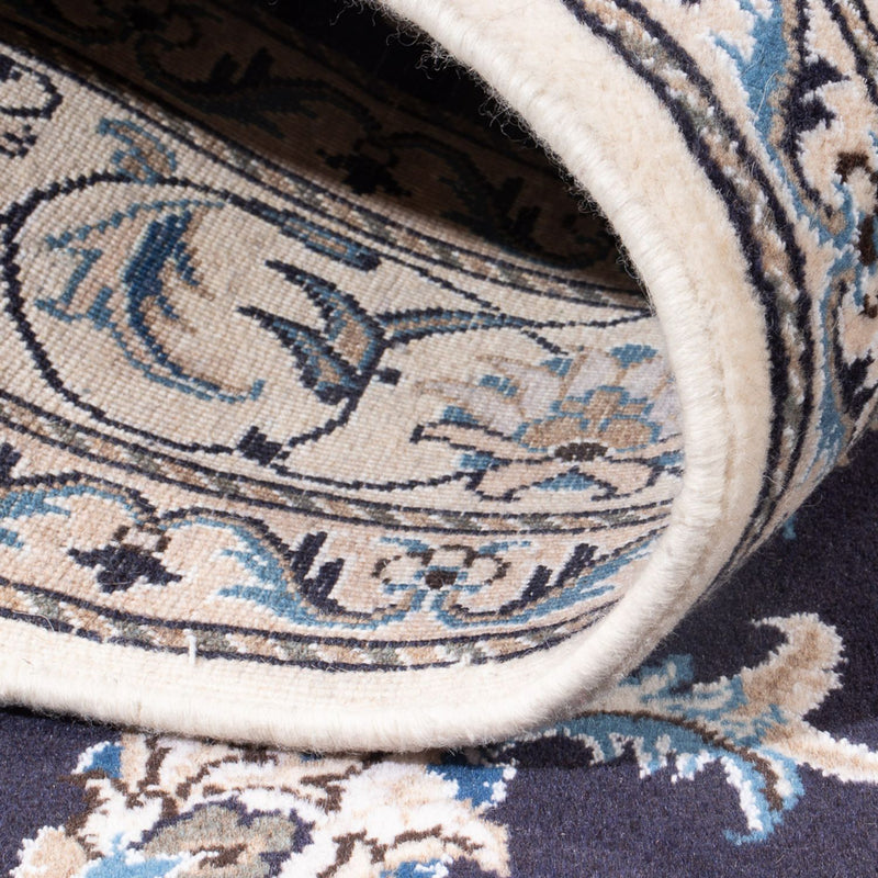 Perzisch tapijt - Nain - Koninklijk - 212 x 146 cm - donkerblauw