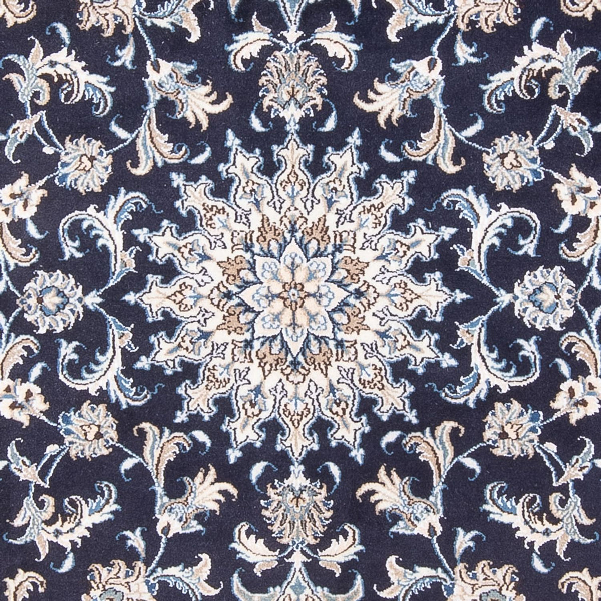 Perzisch tapijt - Nain - Koninklijk - 200 x 146 cm - donkerblauw