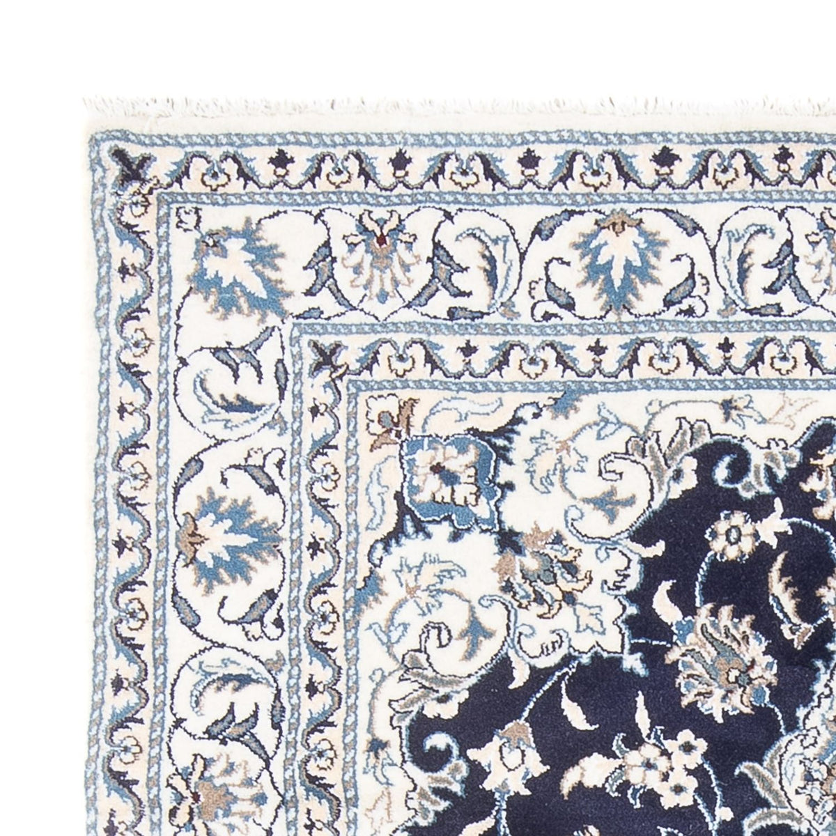 Perzisch tapijt - Nain - Koninklijk - 200 x 147 cm - donkerblauw