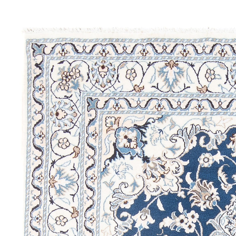 Perzisch tapijt - Nain - Koninklijk - 196 x 147 cm - blauw