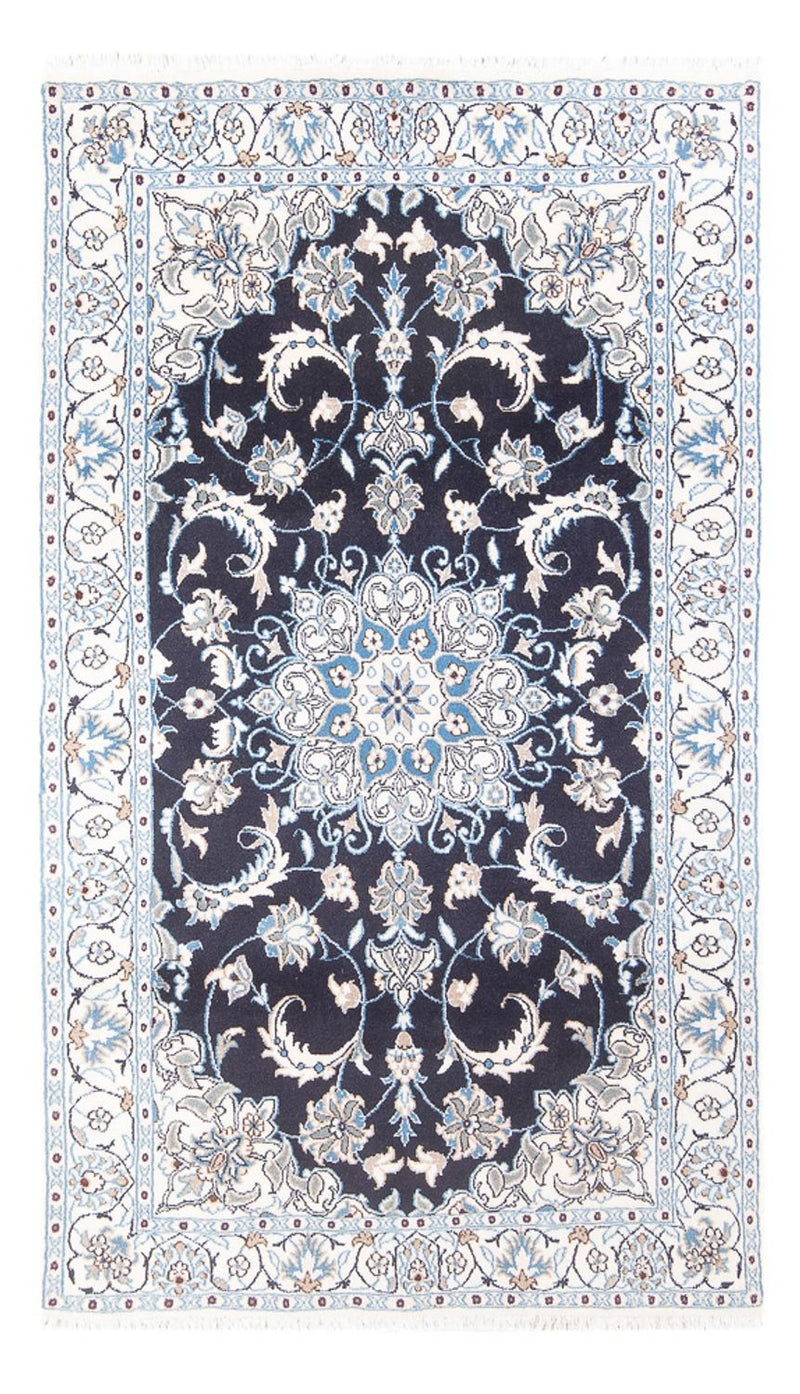 Perzisch tapijt - Nain - 200 x 115 cm - donkerblauw
