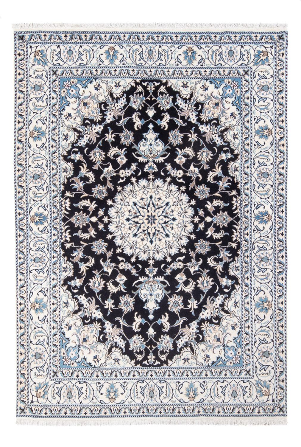 Perzisch tapijt - Nain - 234 x 166 cm - donkerblauw