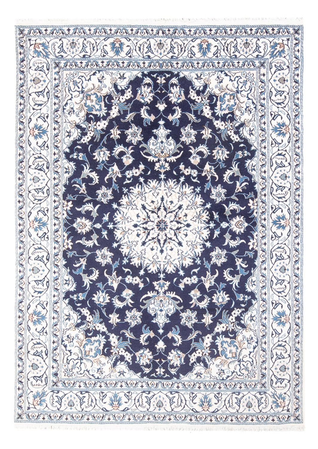 Perzisch tapijt - Nain - 234 x 168 cm - donkerblauw