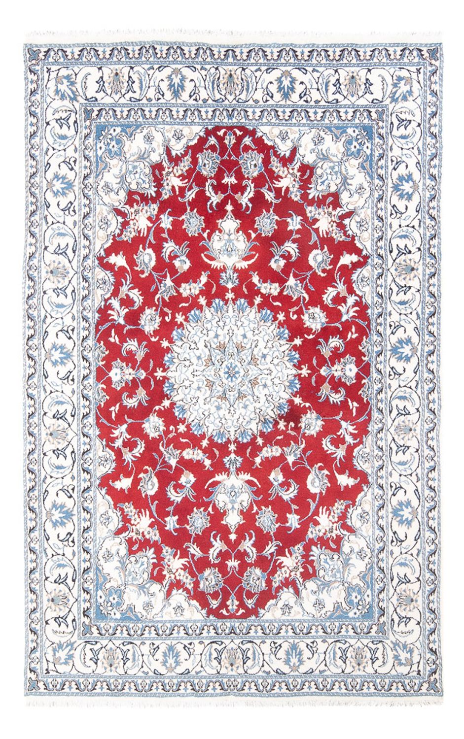 Perzisch tapijt - Nain - 234 x 161 cm - rood