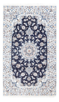 Perzisch tapijt - Nain - 200 x 120 cm - donkerblauw