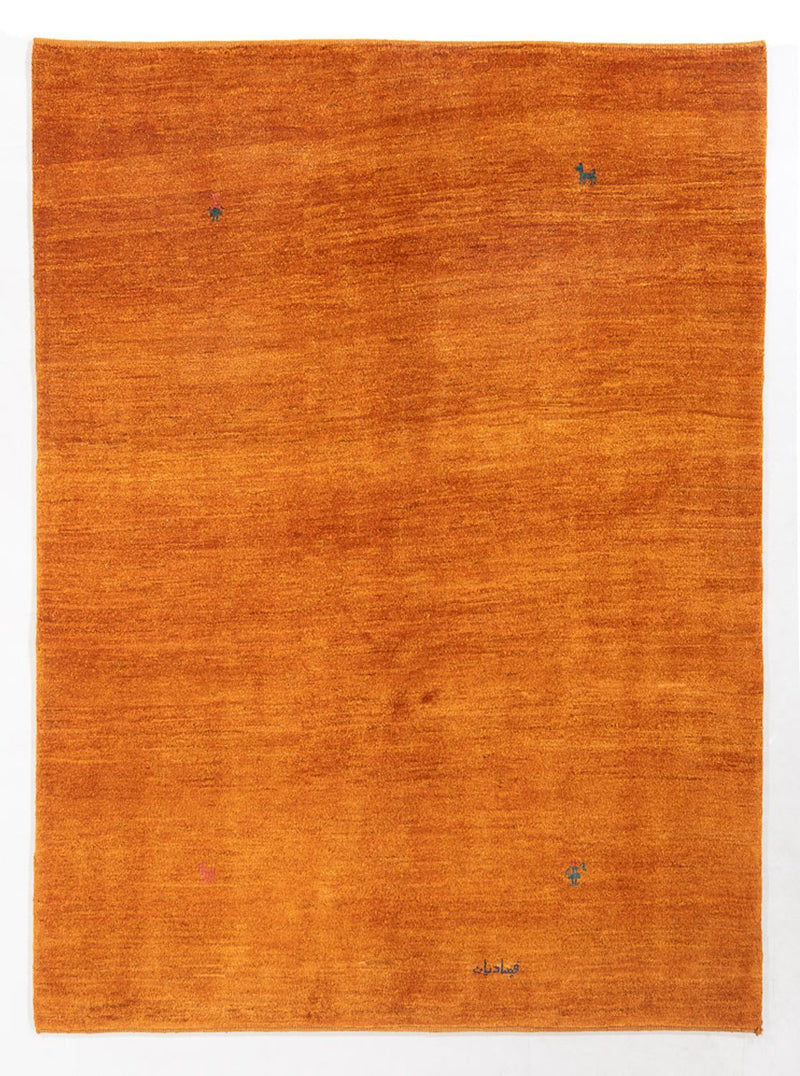 Gabbeh tapijt - Perzisch - 195 x 156 cm - oranje