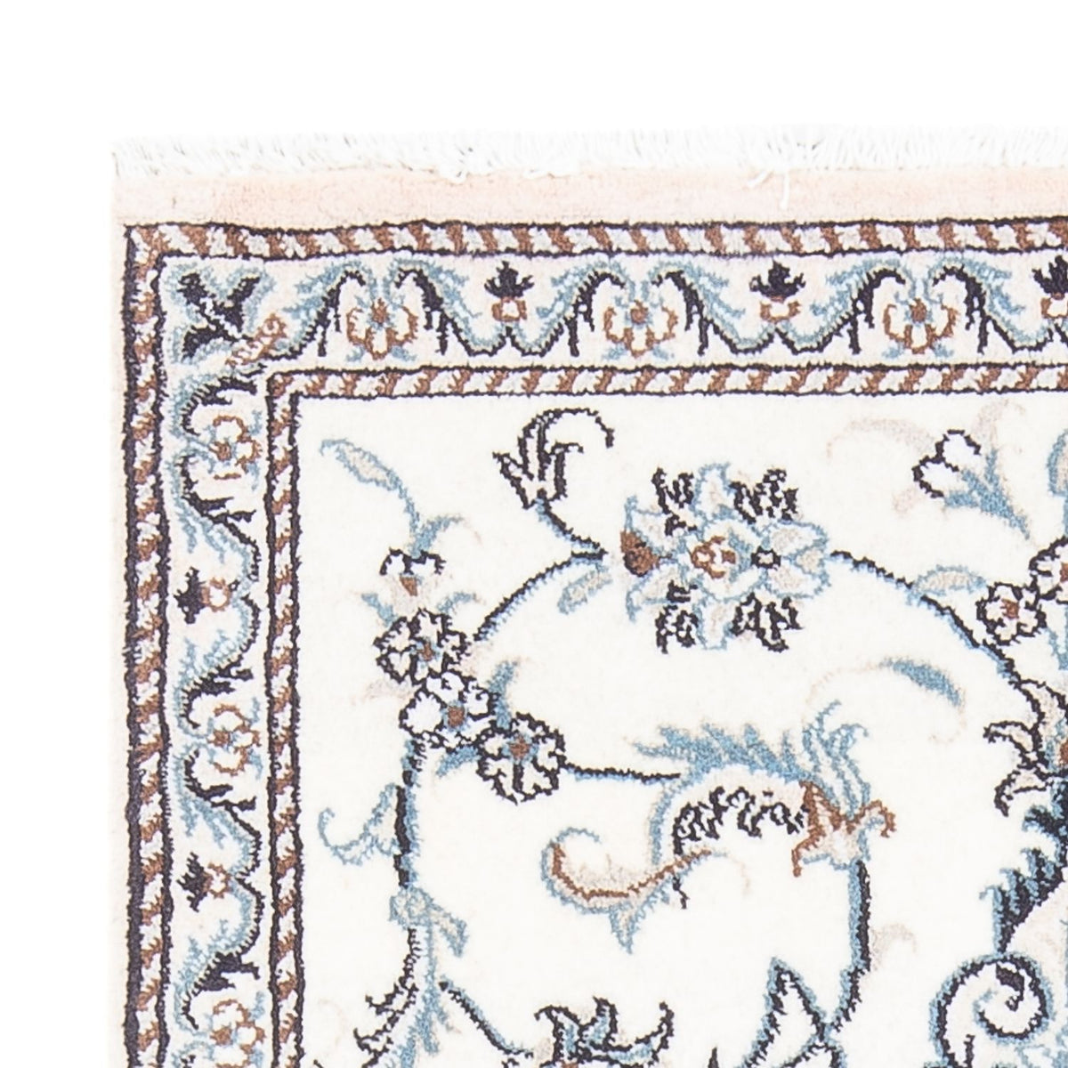 Perzisch tapijt - Nain - 132 x 87 cm - crème