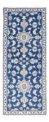 Loper Perzisch tapijt - Nain - 196 x 77 cm - blauw