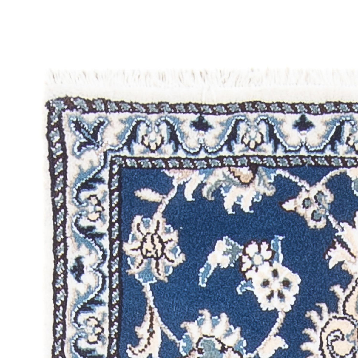 Loper Perzisch tapijt - Nain - 196 x 77 cm - blauw