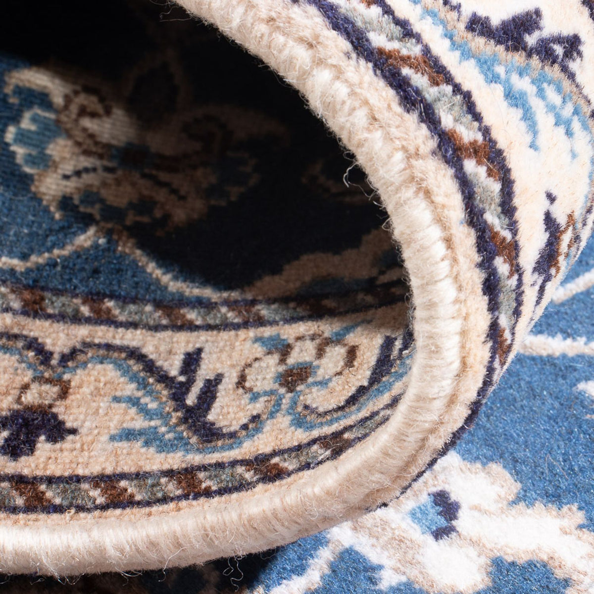 Perzisch tapijt - Nain - 140 x 70 cm - blauw