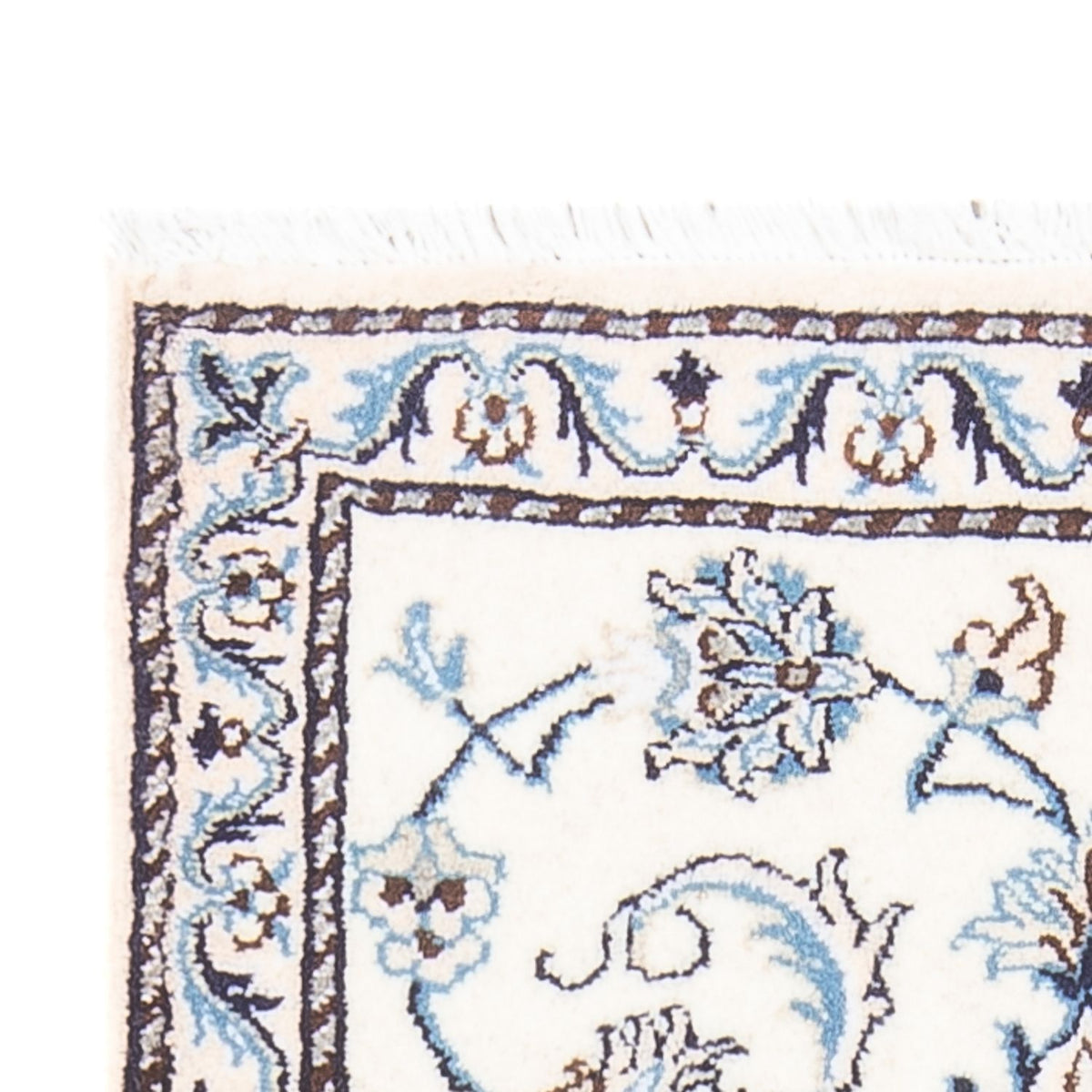 Perzisch tapijt - Nain - 132 x 70 cm - crème